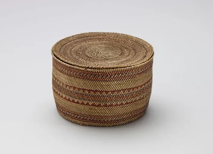 Framed Print : Lidded Basket, 1870-1887. Creator: Unknown Framed Print : Lidded Basket, 1870-1887. Creator: Unknown