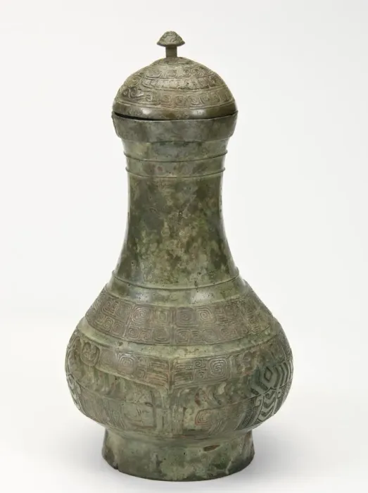 Framed Print : Lidded ritual vessel (hu) with birds and snake, Late Shang dynasty, ca. 1300-1200 BCE Framed Print : Lidded ritual vessel (hu) with birds and snake, Late Shang dynasty, ca. 1300-1200 BCE
