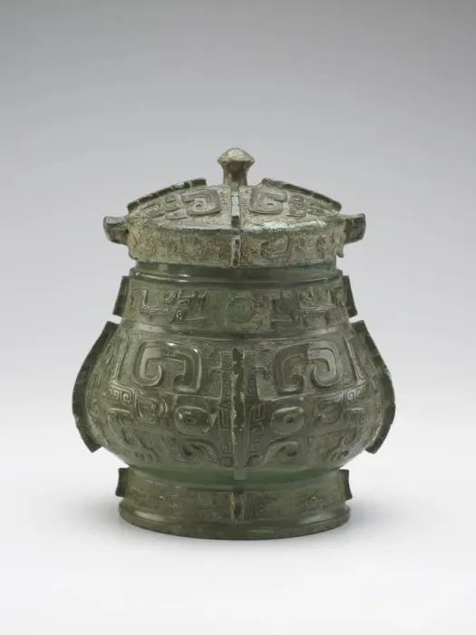 Framed Print : Lidded ritual wine container (you) with taotie and dragons, Late Shang dynasty Framed Print : Lidded ritual wine container (you) with taotie and dragons, Late Shang dynasty