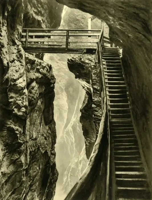 Framed Print : The Liechtenstein Gorge, Austria, c1935. Creator: Unknown Framed Print : The Liechtenstein Gorge, Austria, c1935. Creator: Unknown