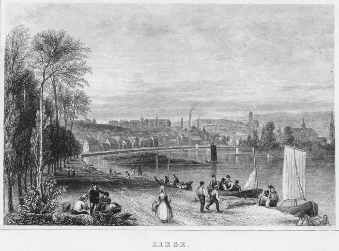 Framed Print : Liege, 1850. Artist: Archelaus Cruse Framed Print : Liege, 1850. Artist: Archelaus Cruse