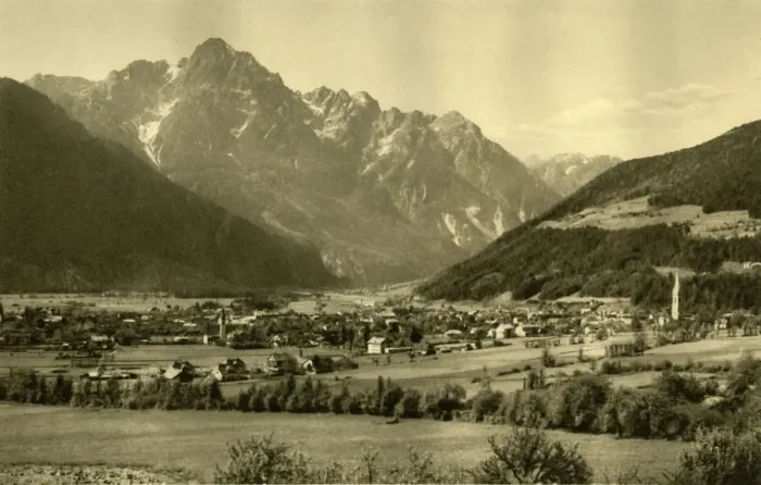 Framed Print : Lienz and the Spitzkofel, Tyrol, Austria, c1935. Creator: Unknown