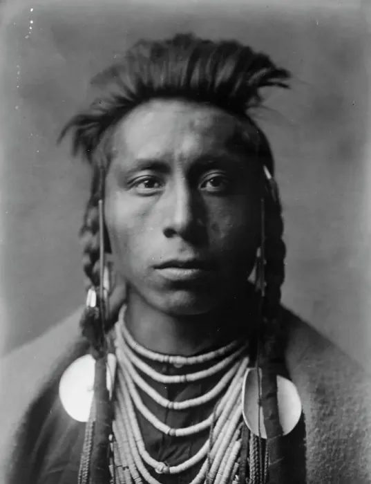 Framed Print : Lies Sideway, c1908. Creator: Edward Sheriff Curtis Framed Print : Lies Sideway, c1908. Creator: Edward Sheriff Curtis