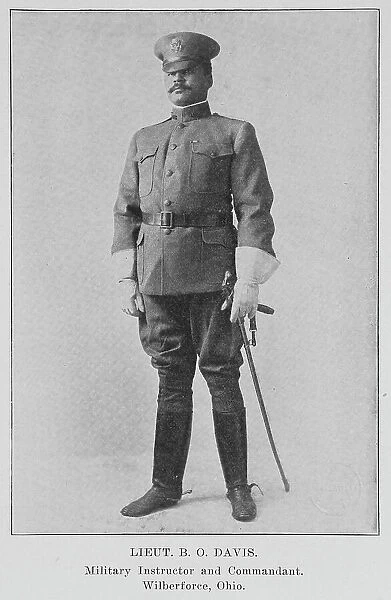 Lieut. B. O. Davis. Military Instructor and Commandant. Wiberforce, Ohio, 1915. Creator: Unknown