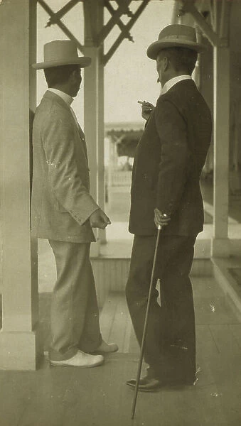 Lieut. Com. Takeshita and Mr. Sato, 1905. Creator: Unknown