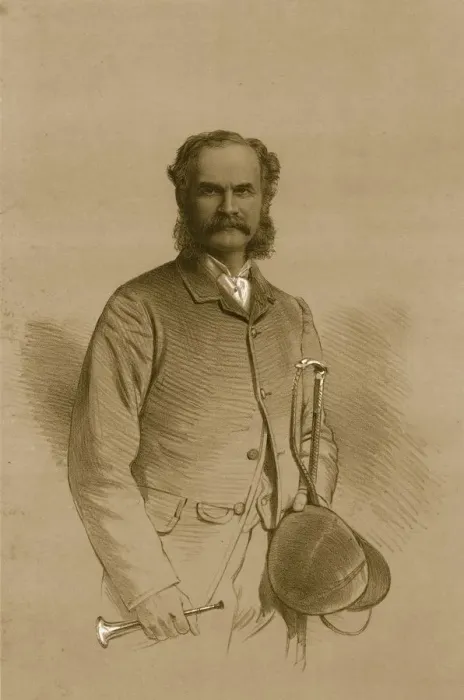 Framed Print : Lieutenant Colonel A. M. Calvert, 1879. Creator: Vincent Brooks Day & Son