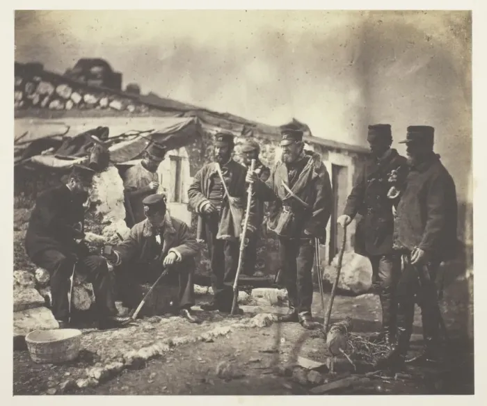 Framed Print : Lieutenant Colonel Shadforth and Officers of the 57th, 1855. Creator: Roger Fenton Framed Print : Lieutenant Colonel Shadforth and Officers of the 57th, 1855. Creator: Roger Fenton