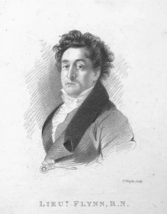 Framed Print : Lieutenant Flynn, R. N. c1820. Creator: T Wright