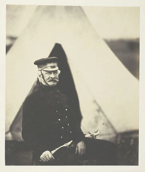 Lieutenant General Sir Richard England, K. C. B. 1855. Creator: Roger Fenton