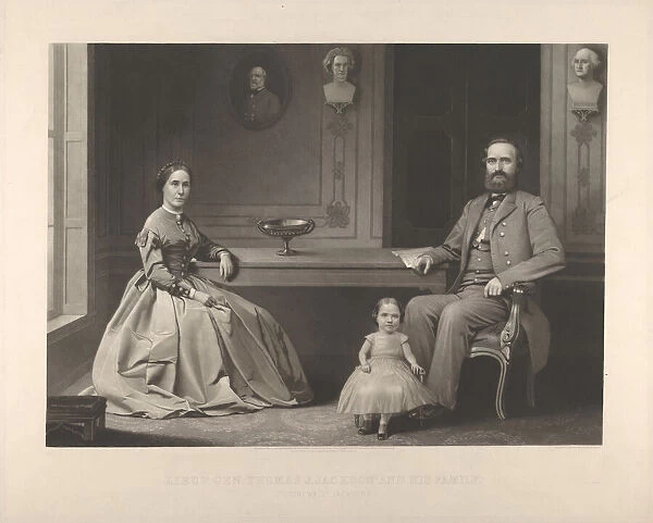 Lieutenant General Thomas J. Jackson and His Family ('Stonewall Jackson'), 1866