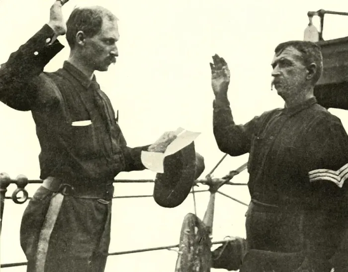 Framed Print : Lieutenant Lewis Reenlisting Thomas Dixon, Spanish-American War, 19 June 1898, (1899) Framed Print : Lieutenant Lewis Reenlisting Thomas Dixon, Spanish-American War, 19 June 1898, (1899)