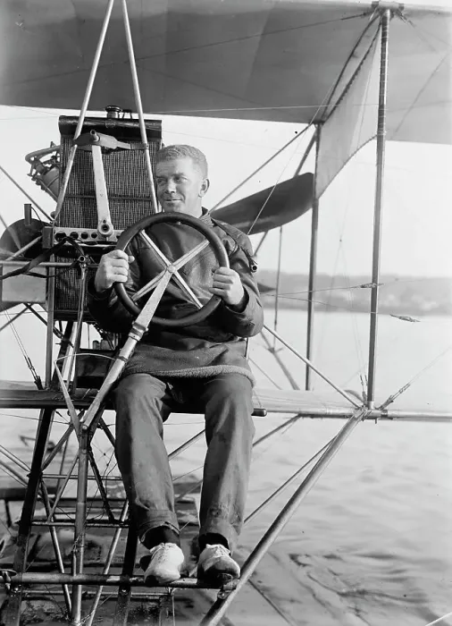 Framed Print : Lieutenant Theodore G. Ellyson, U.S.Navy, Testing Seaplane On Potomac, 1911. Creator: Harris & Ewing. Lieutenant Theodore G. Ellyson, U.S.Navy, Testing Seaplane On Potomac, 1911. Creator: Harris & Ewing Framed Print : Lieutenant Theodore G. Ellyson, U.S.Navy, Testing Seaplane On Potomac, 1911. Creator: Harris & Ewing. Lieutenant Theodore G. Ellyson, U.S.Navy, Testing Seaplane On Potomac, 1911. Creator: Harris & Ewing