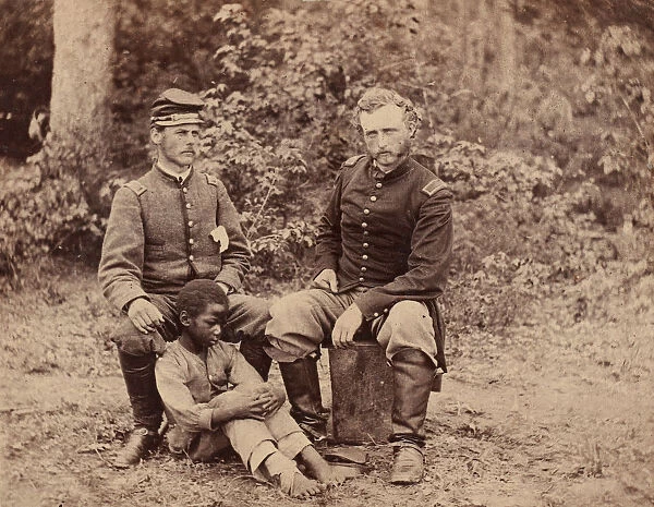 Lieutenant Washington, a Confederate Prisoner, and Capt. Custis [sic] (for Custer) U. S. A