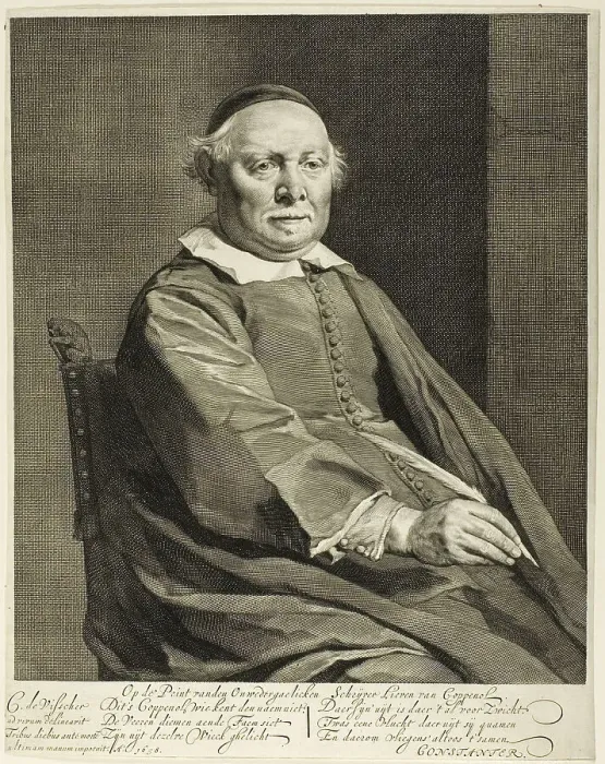 Framed Print : Lieven van Coppenol, n.d. Creator: Cornelis de Visscher Framed Print : Lieven van Coppenol, n.d. Creator: Cornelis de Visscher