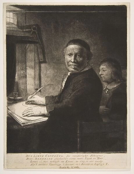 Lieven Willemsz van Coppenol with his Grandson, ca. 1658