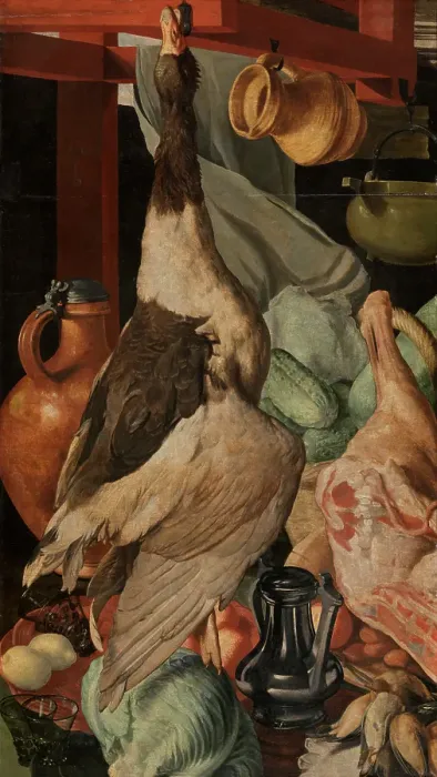 Framed Print : Still Life, 1564. Creator: Joachim Beuckelaer Framed Print : Still Life, 1564. Creator: Joachim Beuckelaer
