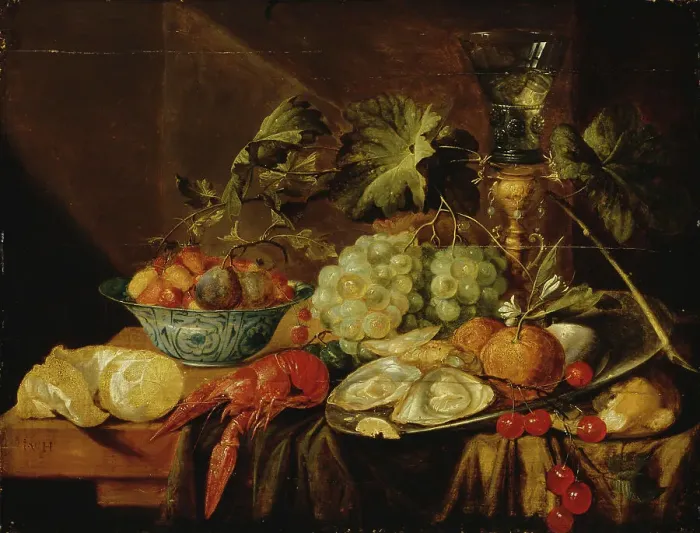 Framed Print : Still Life, 1640-1684. Creator: Jan van den Hecke the elder Framed Print : Still Life, 1640-1684. Creator: Jan van den Hecke the elder