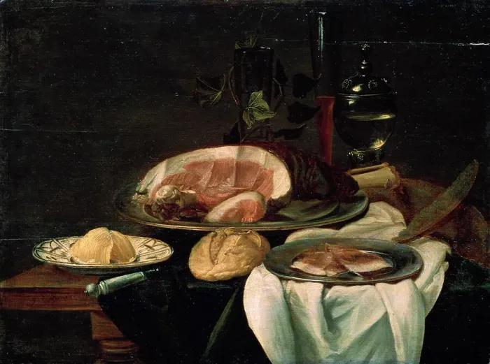 Framed Print : Still life, 1650. Old Master