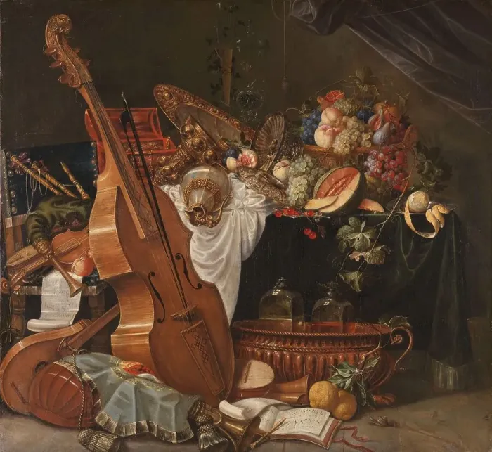 Framed Print : Still Life, 1662-1681. Creator: Johann Friedrich Grueber Framed Print : Still Life, 1662-1681. Creator: Johann Friedrich Grueber
