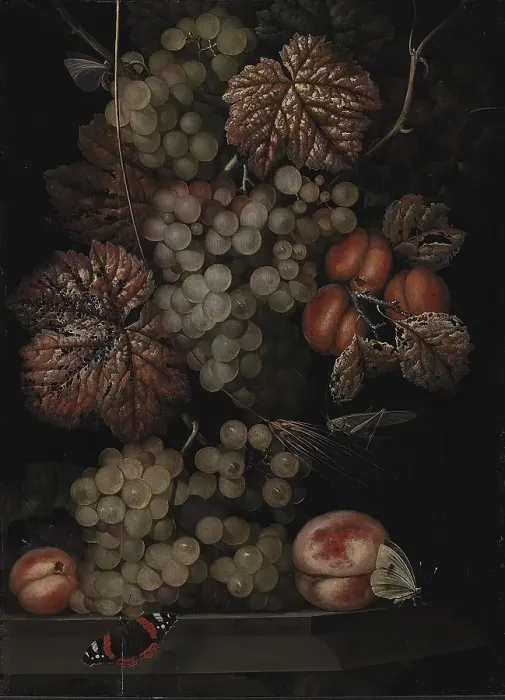 Framed Print : Still Life, 1667. Creator: Ottmar Elliger Framed Print : Still Life, 1667. Creator: Ottmar Elliger