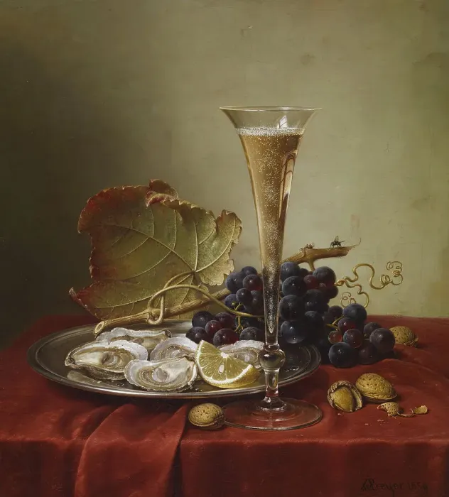 Framed Print : Still Life, 1859. Creator: Johann Wilhelm Preyer Framed Print : Still Life, 1859. Creator: Johann Wilhelm Preyer
