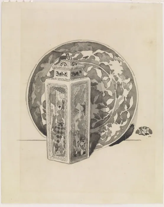 Framed Print : Still life, 1876. Creator: James Abbott McNeill Whistler Framed Print : Still life, 1876. Creator: James Abbott McNeill Whistler