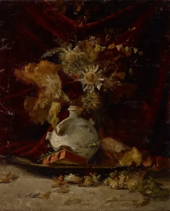 Framed Print : Still Life, about 1880-1885. Creator: Theodore Clement Steele Framed Print : Still Life, about 1880-1885. Creator: Theodore Clement Steele