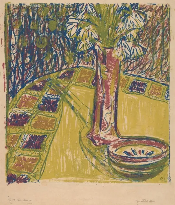 Framed Print : Still Life, 1907. Creator: Ernst Kirchner Framed Print : Still Life, 1907. Creator: Ernst Kirchner