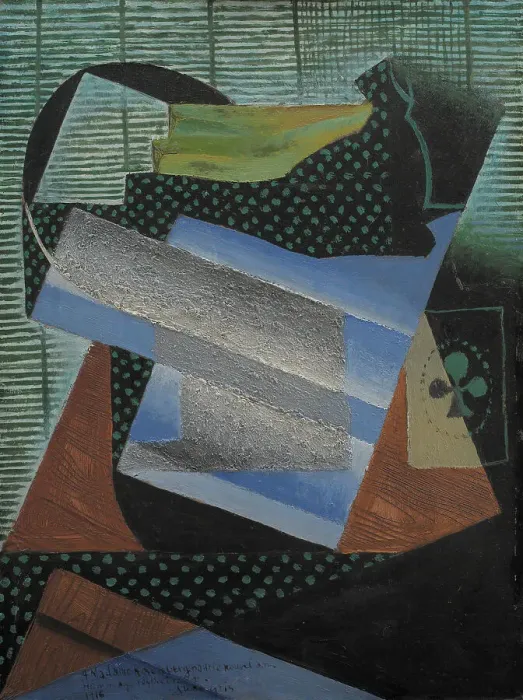 Framed Print : Still Life, 1916. Creator: Juan Gris Framed Print : Still Life, 1916. Creator: Juan Gris