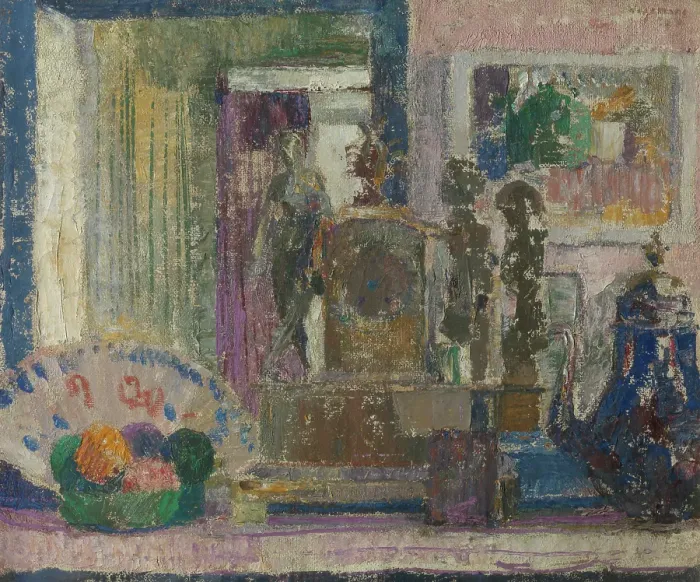 Framed Print : Still Life, 1920. Creator: Maurice Wagemans Framed Print : Still Life, 1920. Creator: Maurice Wagemans