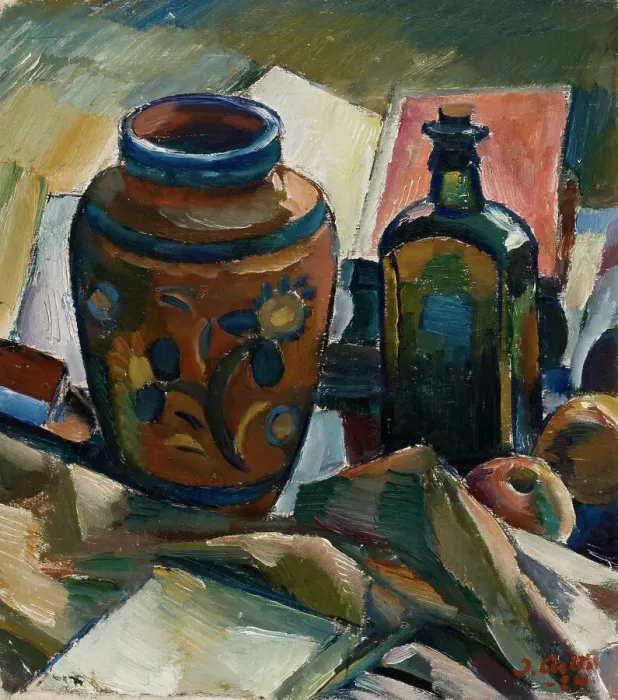 Framed Print : Still life, 1924. Creator: Ilmari Aalto Framed Print : Still life, 1924. Creator: Ilmari Aalto