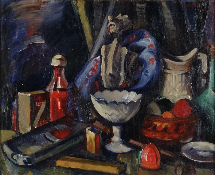Framed Print : Still life, 1927. Creator: Anton Lindforss Framed Print : Still life, 1927. Creator: Anton Lindforss