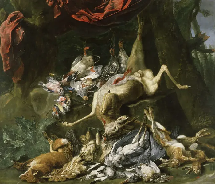 Framed Print : Still Life of Abundant Game. Creator: Jan Fyt