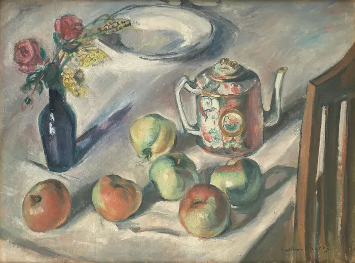 Framed Print : Still Life with Apples, 1915. Creator: Othon Friesz Framed Print : Still Life with Apples, 1915. Creator: Othon Friesz