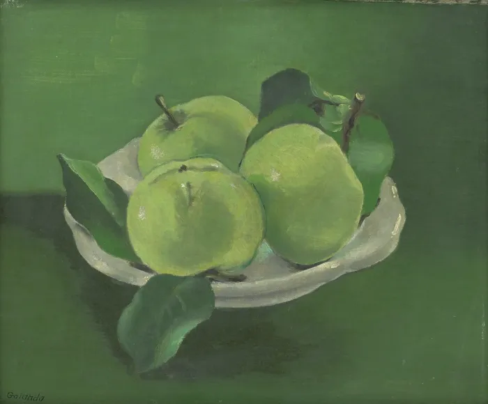 Framed Print : Still Life with Apples, around 1935. Creator: Mikulas Galanda Framed Print : Still Life with Apples, around 1935. Creator: Mikulas Galanda