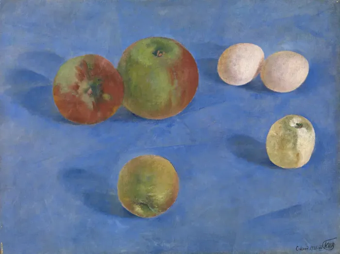 Framed Print : Still Life. Apples and Eggs, 1921. Artist: Petrov-Vodkin, Kuzma Sergeyevich (1878-1939) Framed Print : Still Life. Apples and Eggs, 1921. Artist: Petrov-Vodkin, Kuzma Sergeyevich (1878-1939)