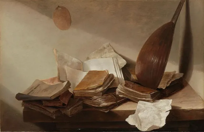 Framed Print : Still Life with Books, 1625-1630. Creator: Jan Davidsz de Heem Framed Print : Still Life with Books, 1625-1630. Creator: Jan Davidsz de Heem