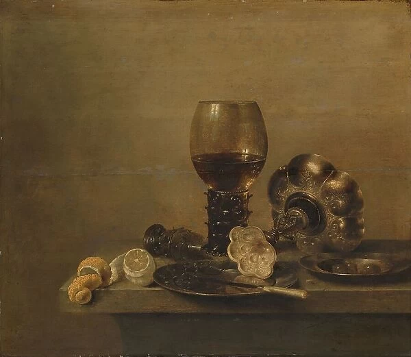 Still Life with a Broken Glass, 1642. Creator: Willem Claesz Heda