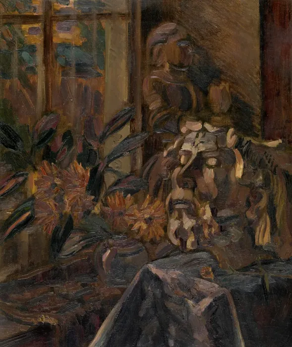 Framed Print : Still Life with Buste, c1910-1940s. Creator: Henri Victor Gabriel Le Fauconnier Framed Print : Still Life with Buste, c1910-1940s. Creator: Henri Victor Gabriel Le Fauconnier
