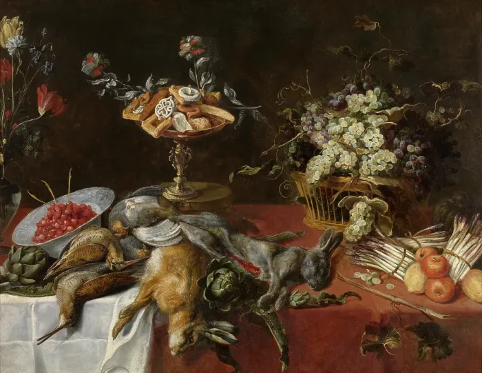 Framed Print : Still Life, c1620-1670. Creator: Paul de Vos Framed Print : Still Life, c1620-1670. Creator: Paul de Vos