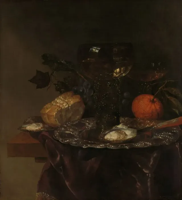 Framed Print : Still Life, c.1660-1690. Creator: Abraham van Beyeren Framed Print : Still Life, c.1660-1690. Creator: Abraham van Beyeren
