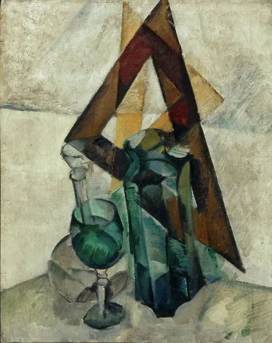 Framed Print : Still Life with Carafe, 1918. Creator: Osmiorkin, Alexander Alexandrovich (1892-1953) Framed Print : Still Life with Carafe, 1918. Creator: Osmiorkin, Alexander Alexandrovich (1892-1953)