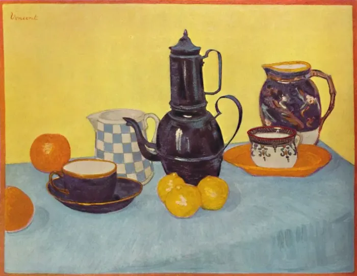 Framed Print : Still Life with Coffee Pot, 1888, (1937). Creator: Vincent van Gogh Framed Print : Still Life with Coffee Pot, 1888, (1937). Creator: Vincent van Gogh