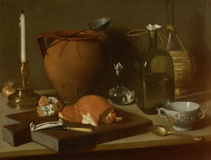 Framed Print : Still life with cup, bottle, clay pot and candlestick. Creator: Magini, Carlo (1720-1806) Framed Print : Still life with cup, bottle, clay pot and candlestick. Creator: Magini, Carlo (1720-1806)