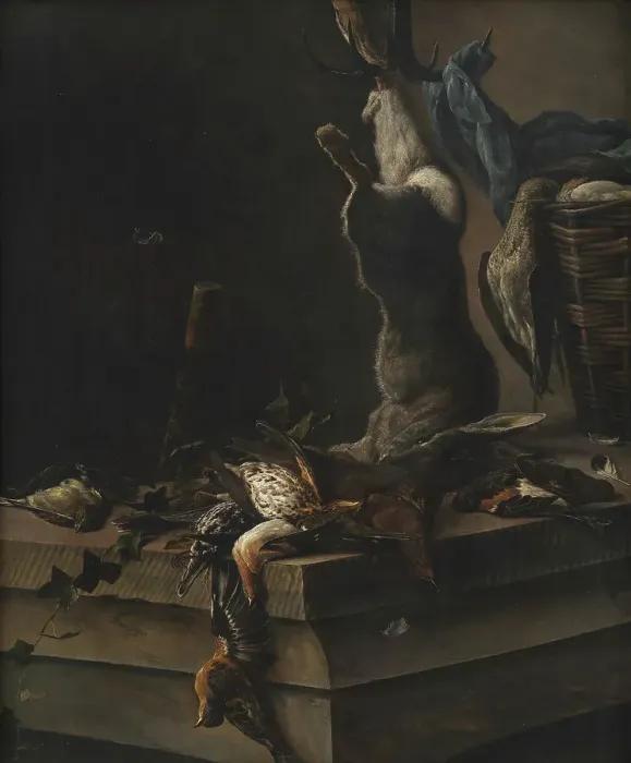 Framed Print : Still Life of Dead Game, 1662. Creator: Salomon Ruysdael Framed Print : Still Life of Dead Game, 1662. Creator: Salomon Ruysdael