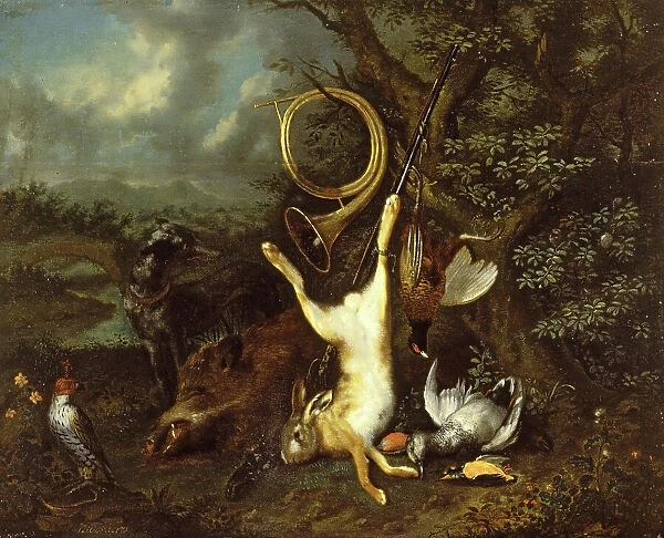 Still Life with Dead Game, 1720-1729. Creator: Jan Baptiste Govaerts