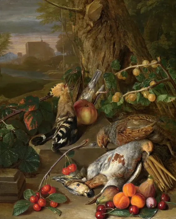 Framed Print : Still Life with Dead Game, 1734. Creator: Peeter Snyers Framed Print : Still Life with Dead Game, 1734. Creator: Peeter Snyers