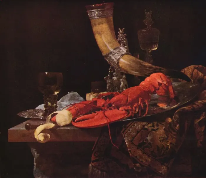 Framed Print : Still Life with Drinking-Horn, c1653, (1938). Artist: Willem Kalf