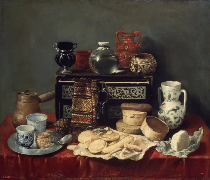 Framed Print : Still Life with an Ebony Chest, 1652. Artist: Antonio Pereda y Salgado Framed Print : Still Life with an Ebony Chest, 1652. Artist: Antonio Pereda y Salgado