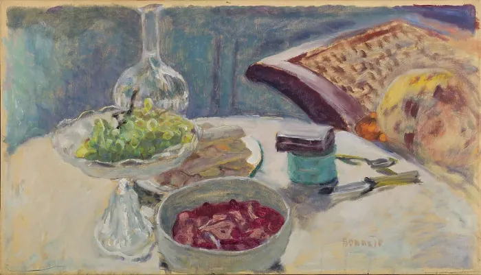 Framed Print : Still Life with a Figure (Marthe Bonnard), 1912. Creator: Bonnard, Pierre (1867-1947) Framed Print : Still Life with a Figure (Marthe Bonnard), 1912. Creator: Bonnard, Pierre (1867-1947)